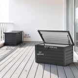 Large Deck Box, Outdoor Storage Container with Lock for Pool Toys