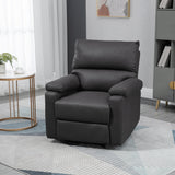 Recliner Chair, Manual Reclining Chair with Footrest, Padded Seat for Living Room