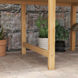 Jardinière en bois surélevée avec trous de drainage pour légumes, lit de jardin extérieur, 45,3x21,7x31,5po