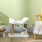 Cat Tower Condo for Indoor Cats, Small Cat Tree with Jute Scratching Posts