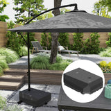 Umbrella Base Plastic Umbrella Stand for Cantilever Umbrella with Wheels