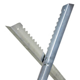 Portable Sawhorse Heavy Duty Cutting Stand Steel Adjustable Work Support, Foldable Sawhorse Stand 220 lbs Weight Capacity