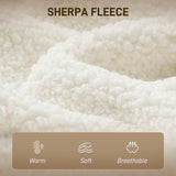 Accent Chair, Sherpa Fleece Armchair with Wide Backrest and Metal Legs