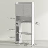 Farmhouse Over the Toilet Cabinet with Barn Doors, Over the Toilet Storage Cabinet with Adjustable Shelf