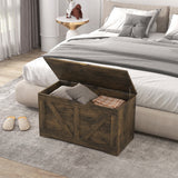 31.5 Inches Storage Chest, Storage Trunk with 2 Safety Hinges for Living Room