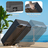 Umbrella Base Plastic Umbrella Stand for Cantilever Umbrella with Wheels