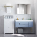 Bathroom Mirror Cabinet, Wall-Mounted Storage Organizer with Double Doors, Adjustable Shelf