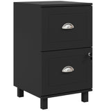 2-Drawer Small Filing Cabinet Lockable Home Office Storage Cabinet with Adjustable Hanging Bars for A4 Letter
