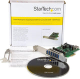 StarTech.com 7 Port PCI Express USB 3.0 Card - Standard & Low-Profile