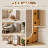 2PCS Cat Scratching Board L Shape Cat Scratcher Cat Scratching Pad with 3 Toy Balls