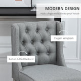 Set of 2 40Inch Button Tufted Bar stools High Counter Dining Height Chairs