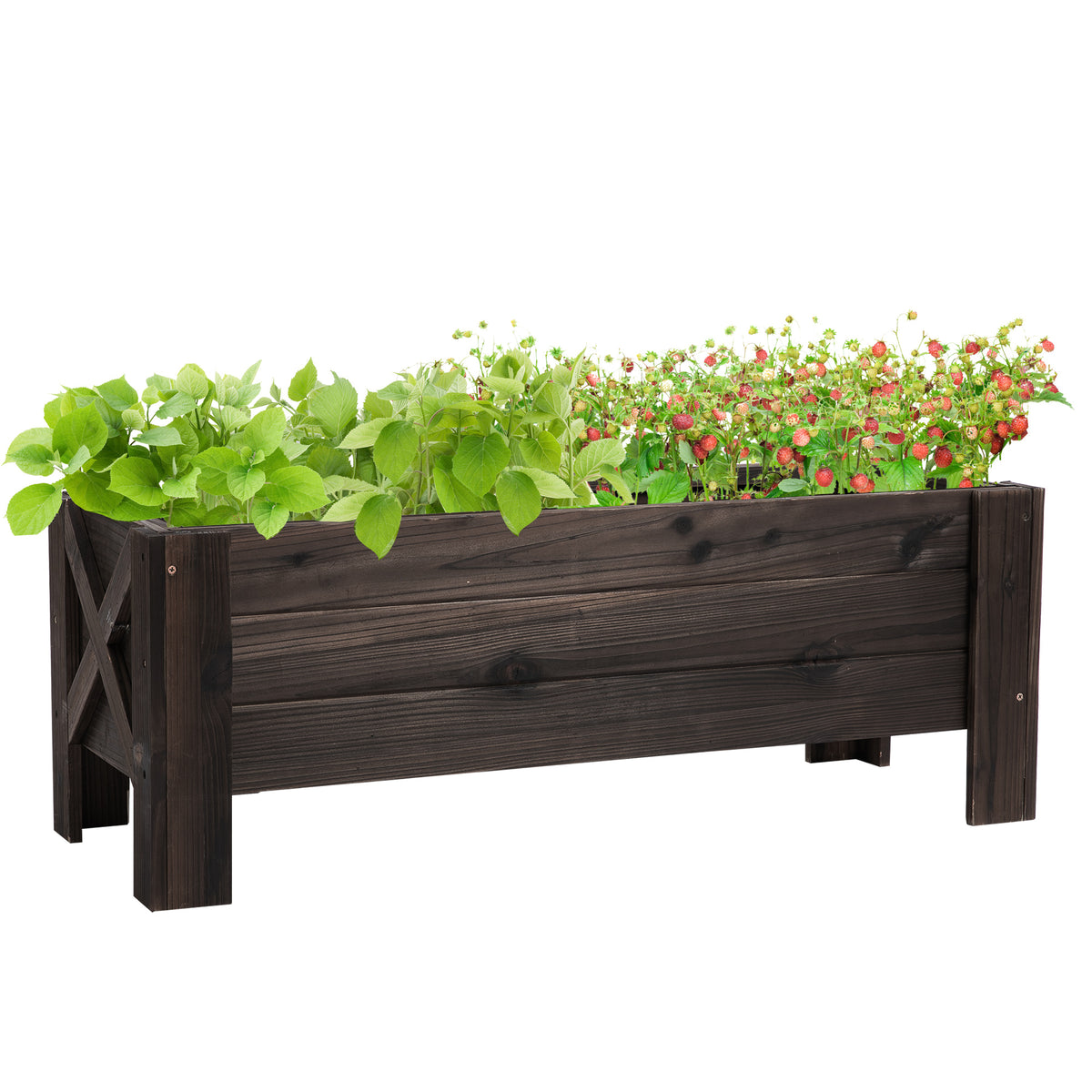 3.3 x 1.2 x 1.2 ft Garden Raised Bed Planter Grow Containers for Outdoor Patio Plant Flower Vegetable Pot