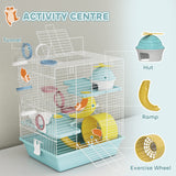 3-Level Hamster Cage with Exercise Wheel