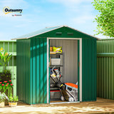 6.5x3.5ft Metal Garden Storage Shed for Outdoor Tool Storage with Double Sliding Doors and Vents