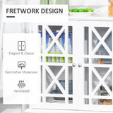 Storage Cabinet with Fretwork Doors and Shelf