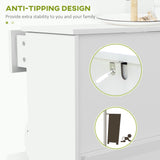 Slim Shoe Storage with 2 Flip Drawers and Adjustable Shelves Shoe Cabinet Organizer for 8 Pair