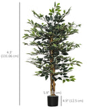 4.3FT Artificial Ficus Tree