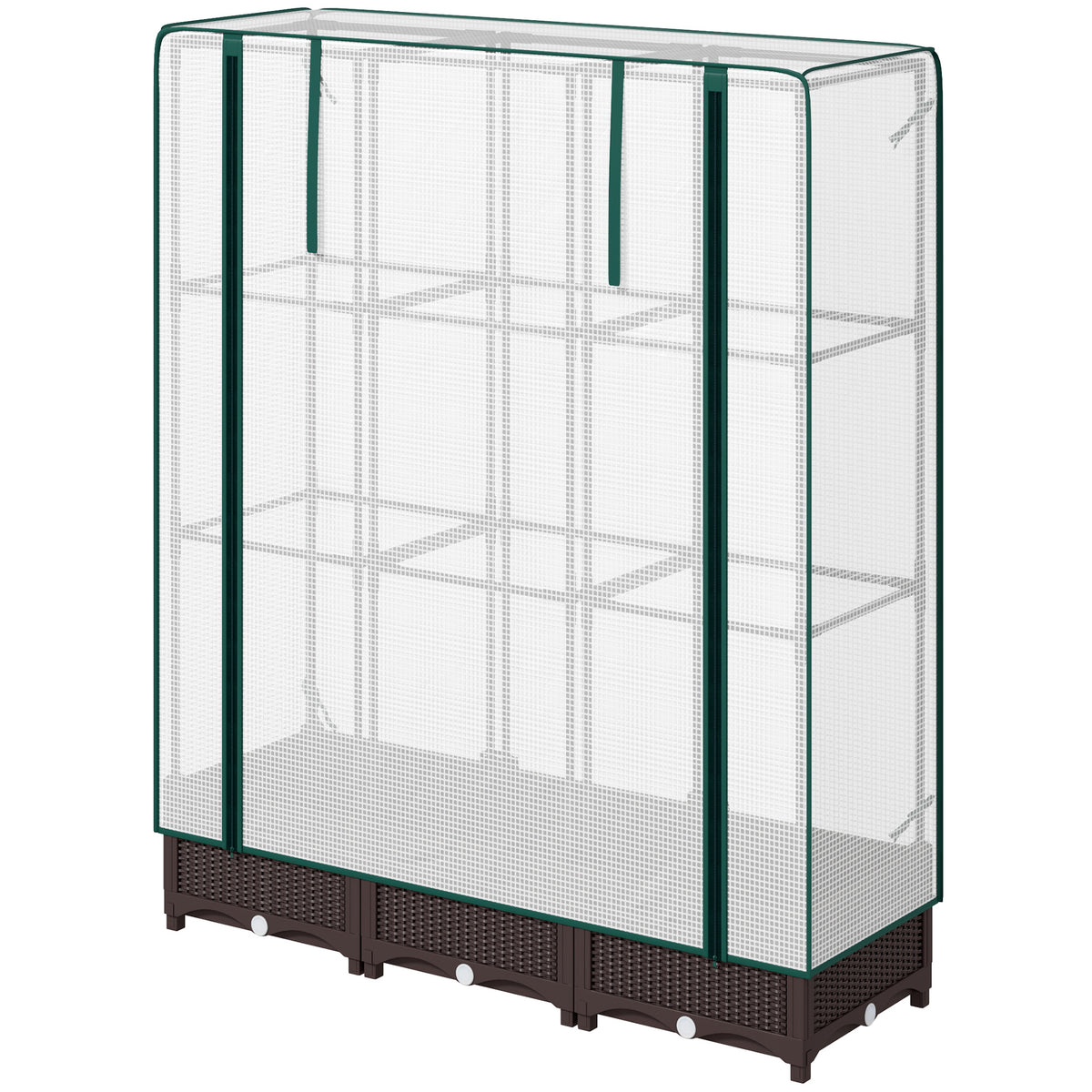 Raised Garden Bed Kit with Trellis