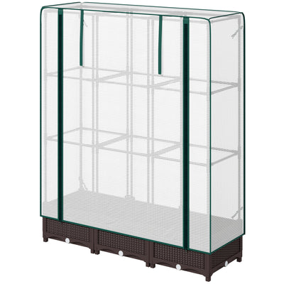 Raised Garden Bed Kit with Trellis