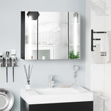 Bathroom Mirror Cabinet with LED and Adjustable Shelves