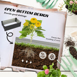 Set of 2 Galvanized Raised Beds for Garden