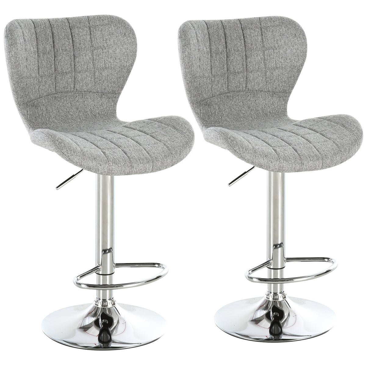 Ensemble de 2 tabourets de bar hauteur comptoir tabouret pivotant hauteur ajustable chaises de bar avec repose-pieds pour cuisine salle à manger maison bar