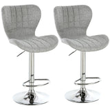 Ensemble de 2 tabourets de bar hauteur comptoir tabouret pivotant hauteur ajustable chaises de bar avec repose-pieds pour cuisine salle à manger maison bar