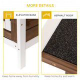 2 Tier Wooden Rabbit Hutch Bunny Pet House Wooden Coop Run