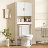 Over the Toilet Storage Shelf Adjustable Shelf Over the Toilet Storage Cabinet for Bathroom