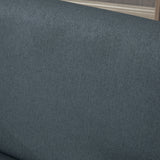 Fauteuils d'appoint modernes avec siège rembourré, fauteuil en tissu aspect lin pour chambre à coucher
