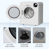Compact Laundry Dryer Machine, 3.22 Cu. Ft. Electric Portable Clothes Dryer with 7 Drying Modes for Apartment or Dorm