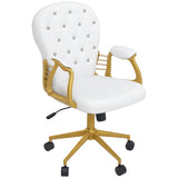 Office Chair, Computer Desk Chair with Adjustable Height and Tufted Back