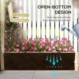 Wood Planter Box with Trellis for Climbing Plants, 91
