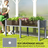 Wooden Raised Garden Bed with Legs, 72