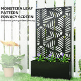 Metal Garden Bed with Trellis for Climbing Plants