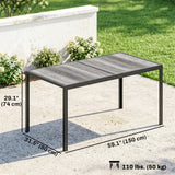 Outdoor Dining Table for 4-6, 59