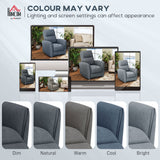 Power Recliner Chair, Dyed Fabric (Like Leathaire) Upholstered Recliner Chair with USB Ports, Footrest