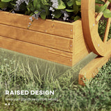 Bac Chariot en Bois, Jardinière Surélevée 3 Étages, 24