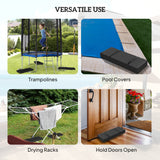 2PCS Patio Umbrella Base Weight Bag, Umbrella Stand Weights with Handles, 33 lbs with Sand Filling
