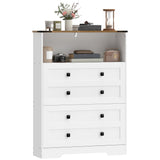 Shoe Cabinet with 2 Flip Drawers, Narrow Shoe Storage Cabinet