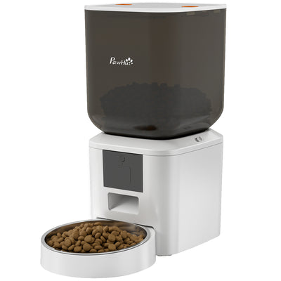 Automatic Cat Feeder, 2.4G WiFi, Smart APP Control 8L Pet Feeder Dispenser 1-10 Meals with 10s Meal Call Back