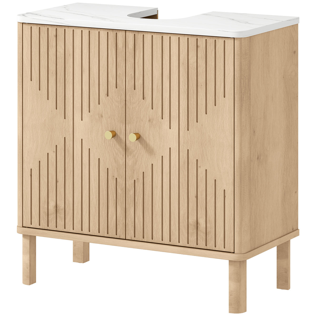 Floor Standing Bathroom Vanity, Bathroom Vanity Cabinet with Adjustable Shelf