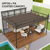 10' x 10' Outdoor Gazebo, Free Standing Metal Pergola Kit
