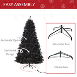 7ft Artificial Christmas Tree Holiday Home Indoor Decoration with Automatic Open