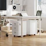 Mobile Filing Cabinet with Wheels, 3 Drawer File Cabinet with Lock and Keys for Home Office