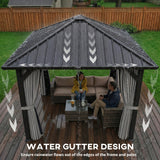 10' x 10' Hardtop Gazebo with Galvanized Steel Roof