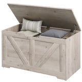 31.5 Inches Storage Chest, Storage Trunk with 2 Safety Hinges for Living Room