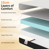 Twin Mattress 6 Inch Memory Foam Mattress in a Box, Pressure Relief & Lumbar Support