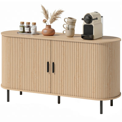 Fluted Sideboard Buffet Cabinet, 55