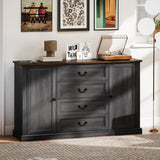 Buffet Ferme avec Station de Recharge, Armoire Buffet 58